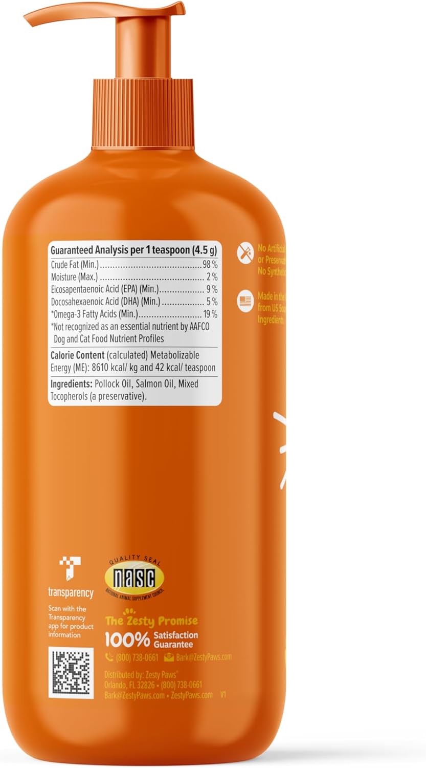 Zesty Paws Wild Alaskan Omega-3 (Liquid)