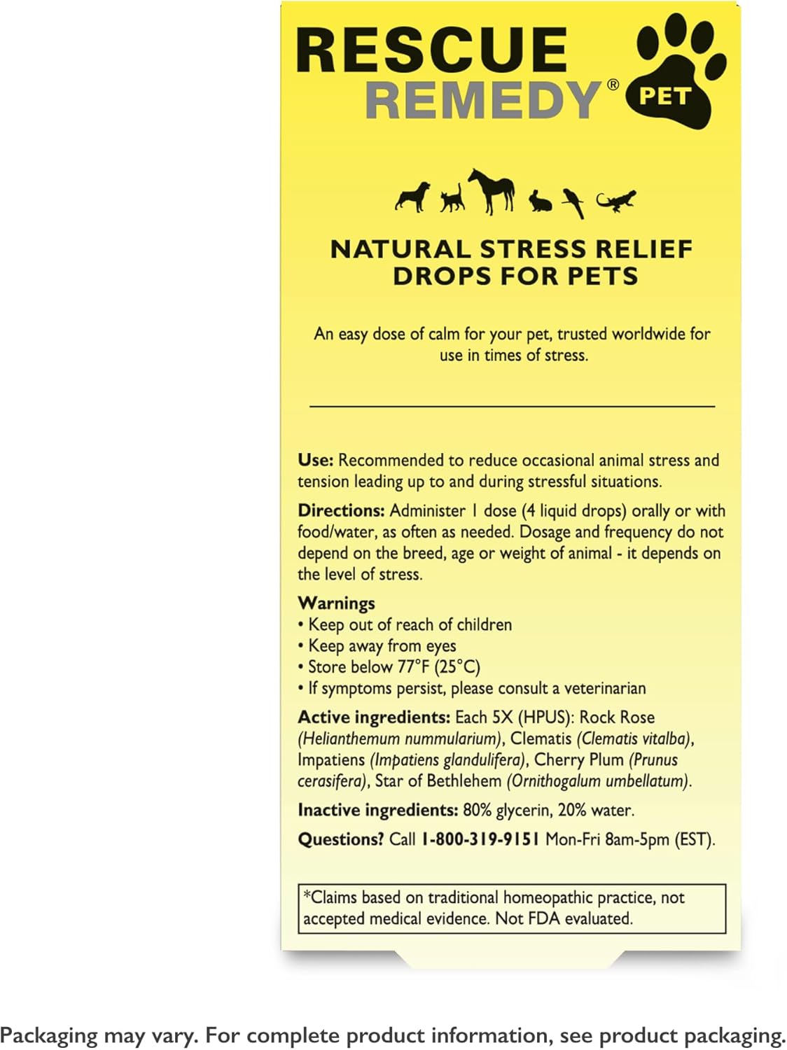 Bach Rescue Remedy Pet Drops