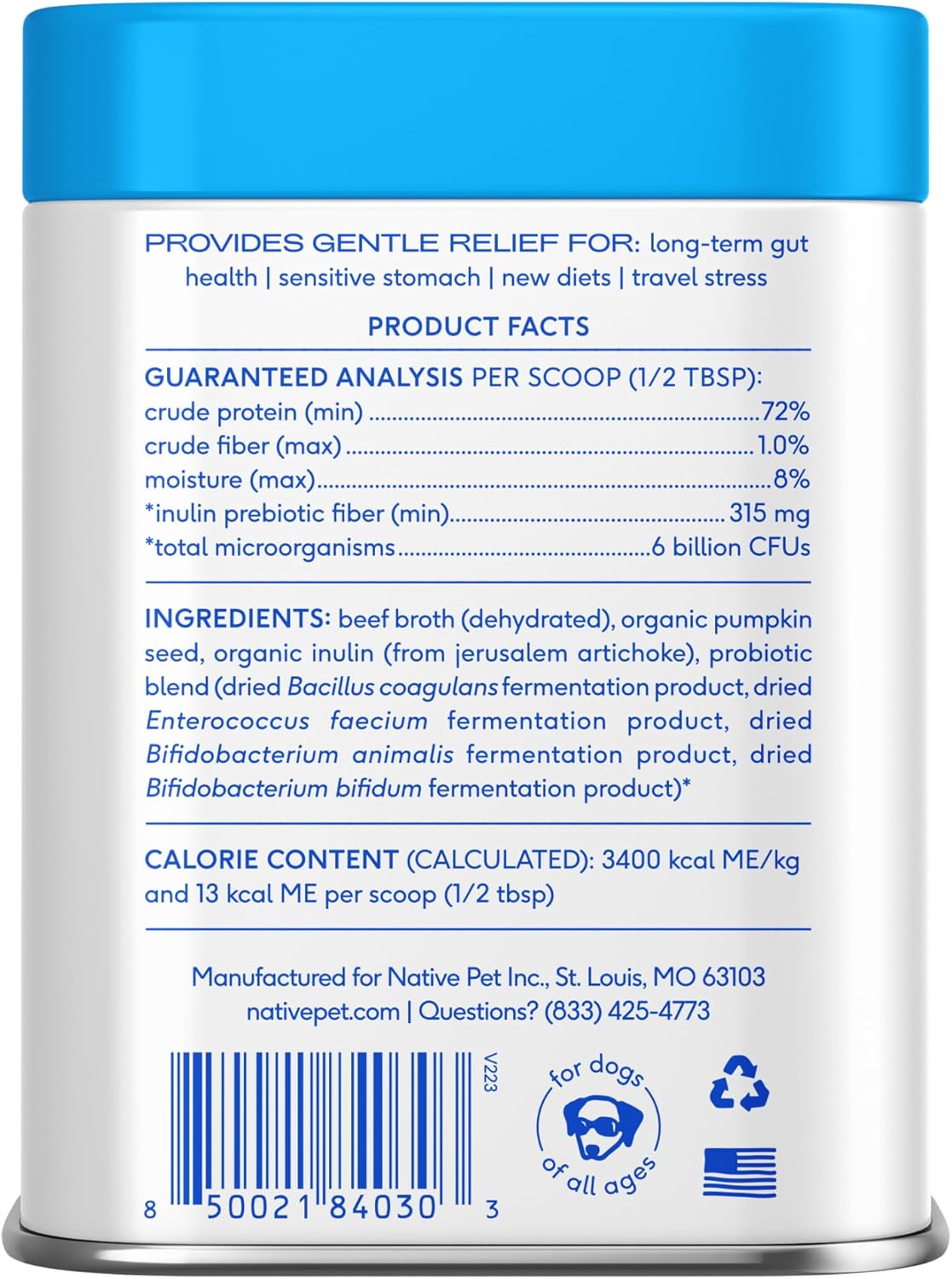 Native Pet Probiotic Powder