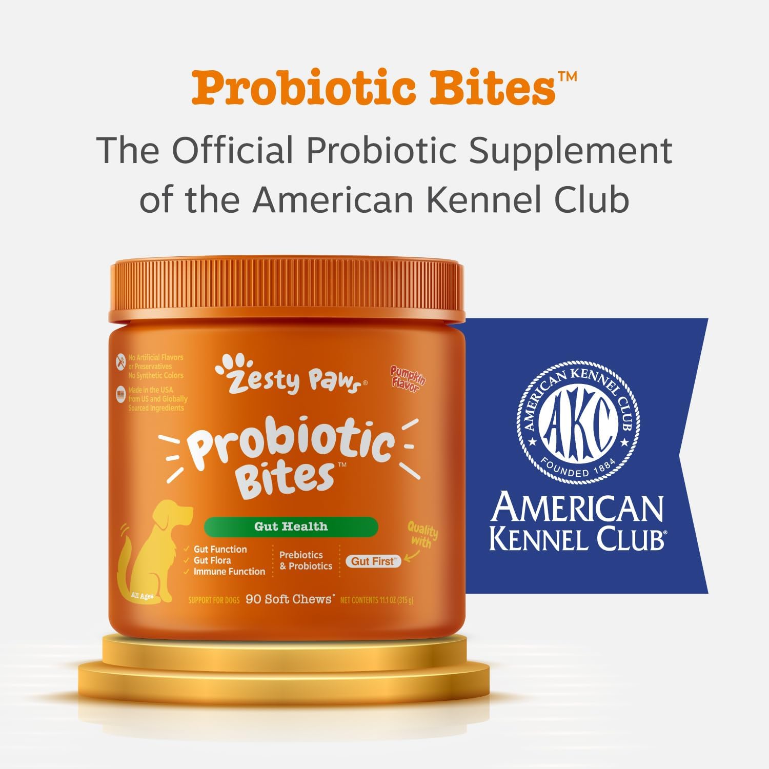 Zesty Paws Probiotics with DE111