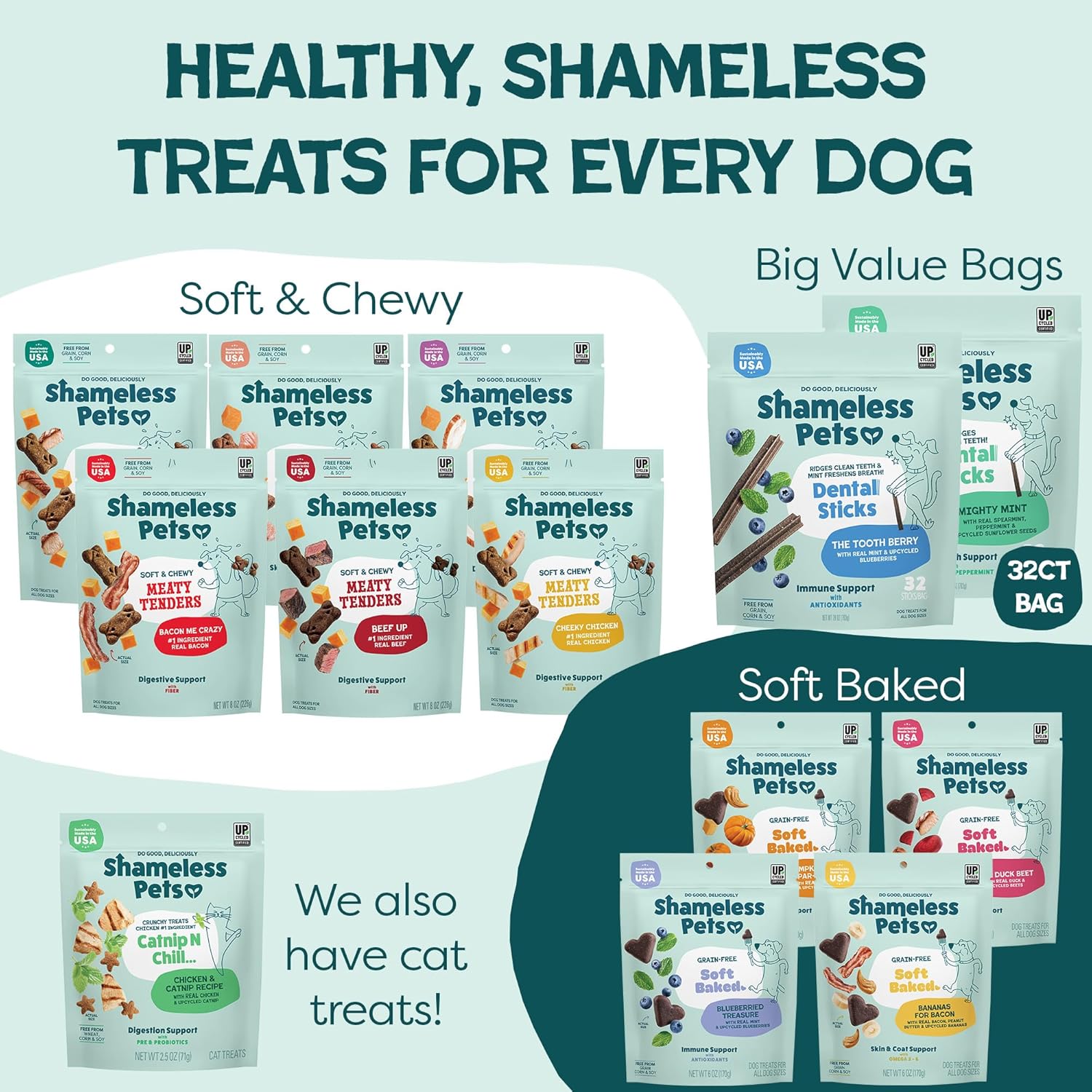 Shameless Pets Blueberry & Mint Dental Chews