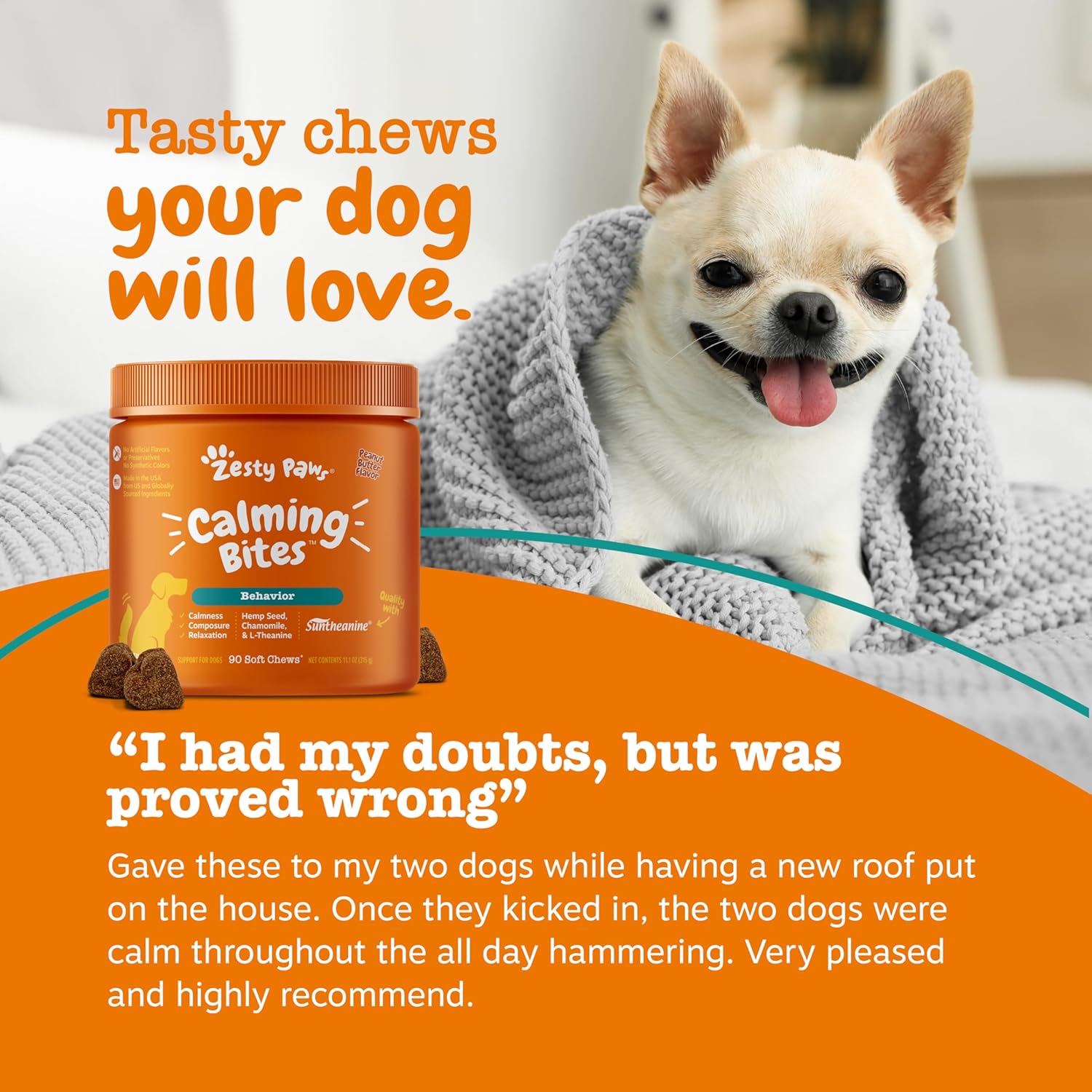 Zesty Paws Calming Bites (90ct)